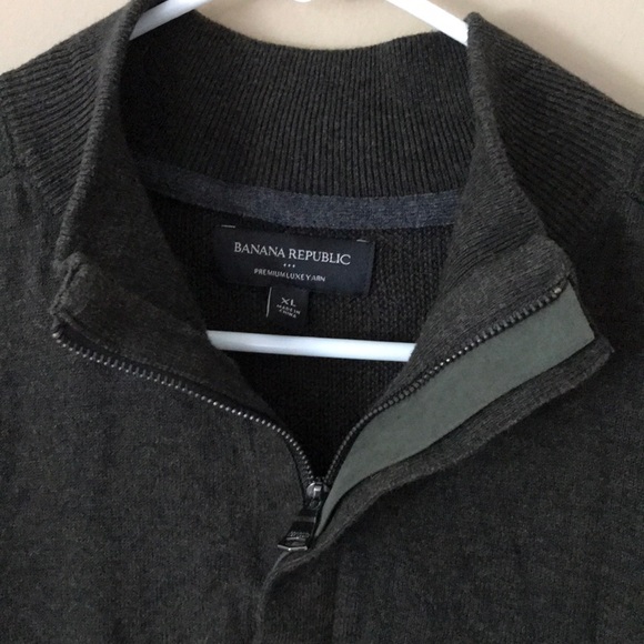 Banana Republic zip neck premium lux yarn sweater - Picture 2 of 8